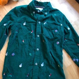 Mini Boden Christmas Shirt 5/6